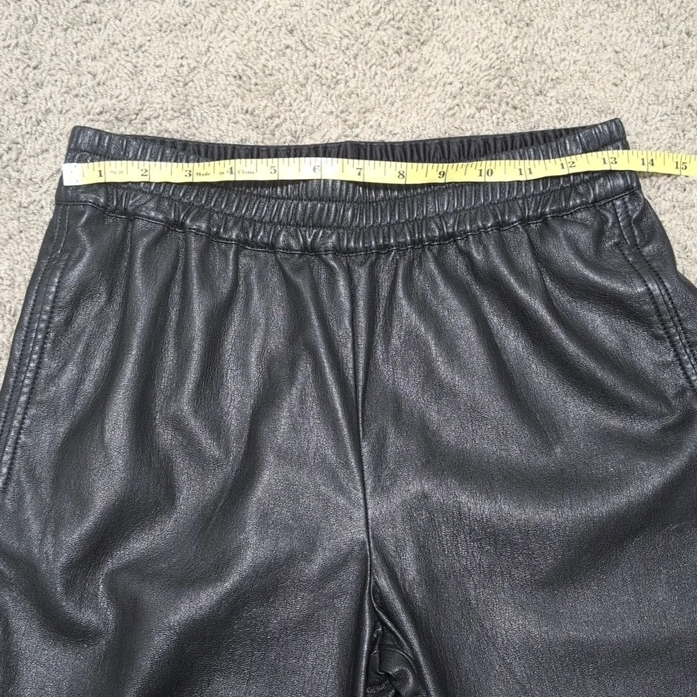 Babaton‎ Faux Leather Joggers Black Size Small Aritzia Brand